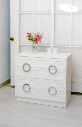 Комод 4 ящика Милан, серебро