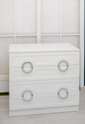 Комод 4 ящика Милан, серебро