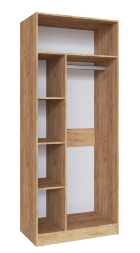 Шкаф универсальный Руэлла, Крафт золотой/Белый