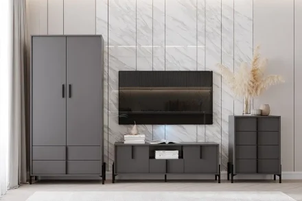 Шкаф двустворчатый НМ 040.41 Тео 