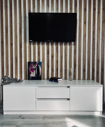 Тумба ТВ большая Парус, белый 