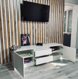 Тумба ТВ большая Парус, белый