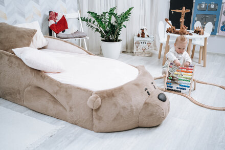 Кровать детская Мишка Pasha шоколад 