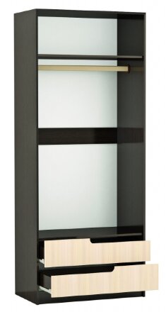 Шкаф 2х-створчатый Гавана, белый глянец 