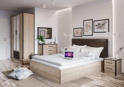 Кровать ЛК-2 Лирика с мягким изголовьем