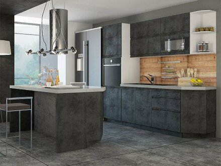 Кухня Бронкс бетон 