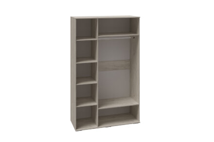 Шкаф 3 двери с зеркалом СШ-23 София, Дуб крафт белый  