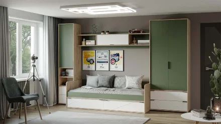 Шкаф для белья комбинированный Лео  