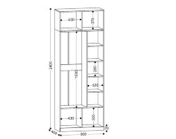 Шкаф 2-х створчатый Николь
