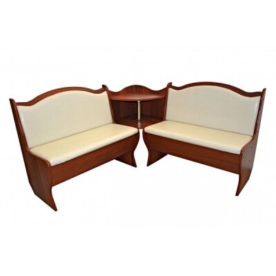 Угловая скамья Аленка-1, орех /терра 101 