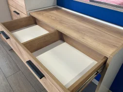 Стол туалетный Оттавия, Белый Фасадный/Дуб Крафт Золотой