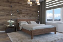 Кровать из массива Рейма, дуб коньяк