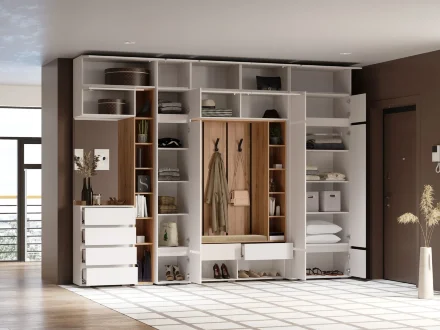 Антресоль №1 Прага, Белый 