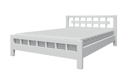 Кровать из массива Натали-5, белый античный 