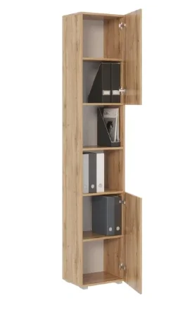 Стеллаж Офис 400 6 полок, 2 двери 