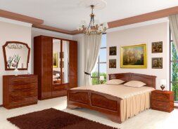  Тумба прикроватная Лакированный орех 