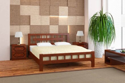 Кровать из массива Натали-5, орех 