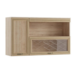 Полка навесная Ливорно ЛН-4, дуб сонома