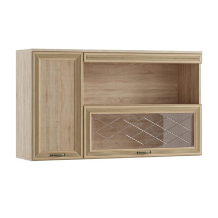 Полка навесная Ливорно ЛН-4, дуб сонома 