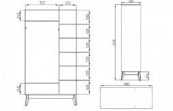 Шкаф Калгари 3-х дверный