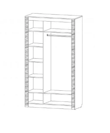 Шкаф трехстворчатый Ривьера 