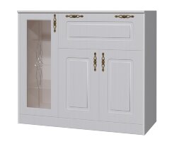 Комод со вставкой из стекла Венеция В-11