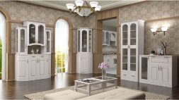 Комод со вставкой из стекла Венеция В-11