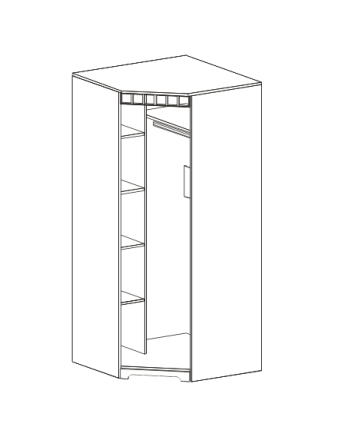 Шкаф угловой Прованс 