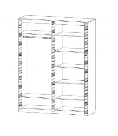 Шкаф четырехстворчатый Ривьера 