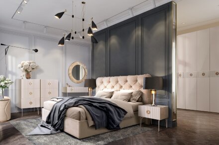 Шкаф 5 дверей БМШ1/5(Fi) (с зеркалами) Bogemia Fillini 