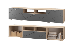 Тумба под ТВ (1 ящик 2 двери) Скайлайн 