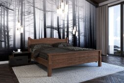 Кровать из массива Мюнхен, дуб коньяк