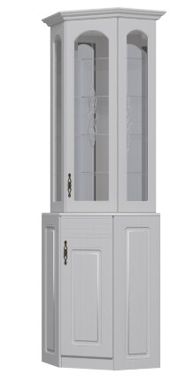 Витрина угловая с зеркалами Венеция В-12 