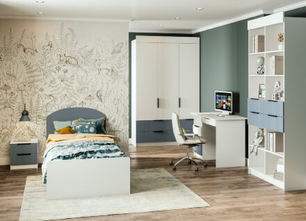 Стеллаж 900 с ящиками Лавис 