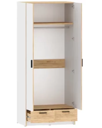 Шкаф для одежды Оттавия НМ 011.80, Белый 