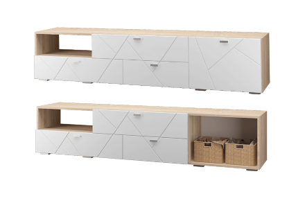 Тумба под ТВ (3ящ. 1дв.) Скайлайн 