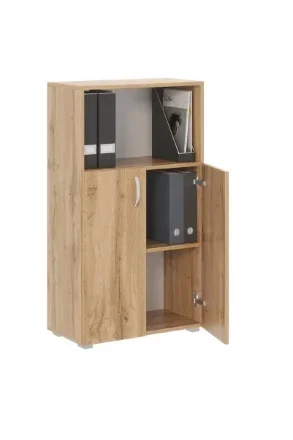 Стеллаж Офис 600 3 полки с дверями 