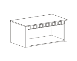 Антресоль 2-х дверная Прованс