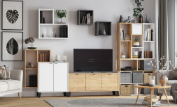 Навесная полка Гира ГН-1, белый