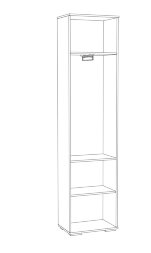 Пенал Ливорно ЛШ-2, дуб сонома