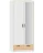Шкаф для одежды Оттавия НМ 011.80 (фасад с зеркалом), Белый 