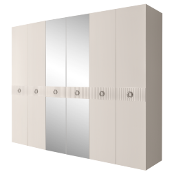 Шкаф 6 дверей БМШ1/6(Fi) (с зеркалами) Bogemia Fillini