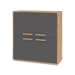 Комод-тумба Флорида, Графит/Дуб золотой