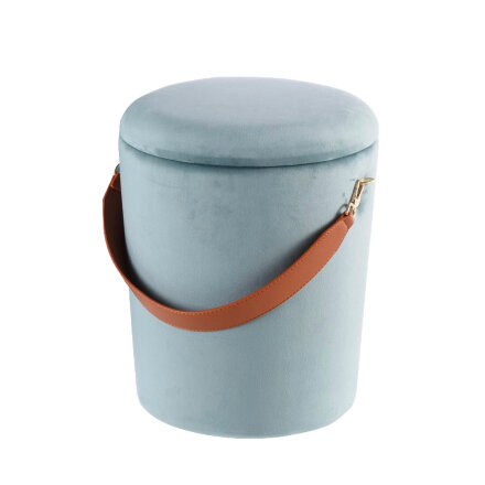 Пуф круглый Бакет МИНИ, бирюзовый 