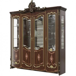 Витрина четырехдверная Шейх, Орех