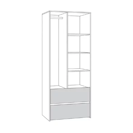 Шкаф для одежды Торонто 