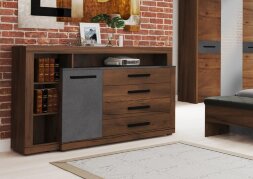 Тумба c дверцей и 4 ящиками Глазго