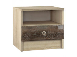 Тумба прикроватная Мадлен (дуб сонома/дуб шале мореный)  