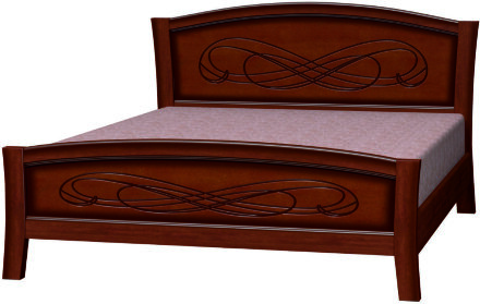 Кровать из массива Карина-16, орех 