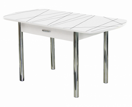 Стол обеденный Прага-1 раздвижной с ящиком опора D50 